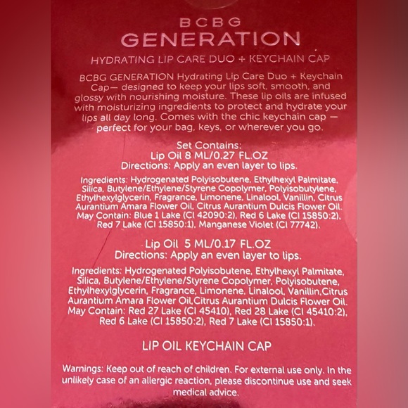 BCBGeneration Hydrating Lip Care Duo with Keychain Cap - Picture 2 of 3